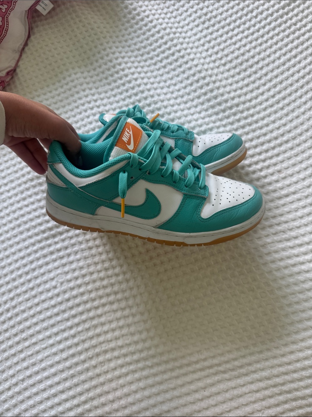 Nike Teal, White & Gum Low-Top Sneakers